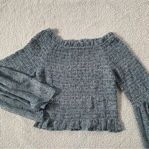 Pseudio Blue Crop Top